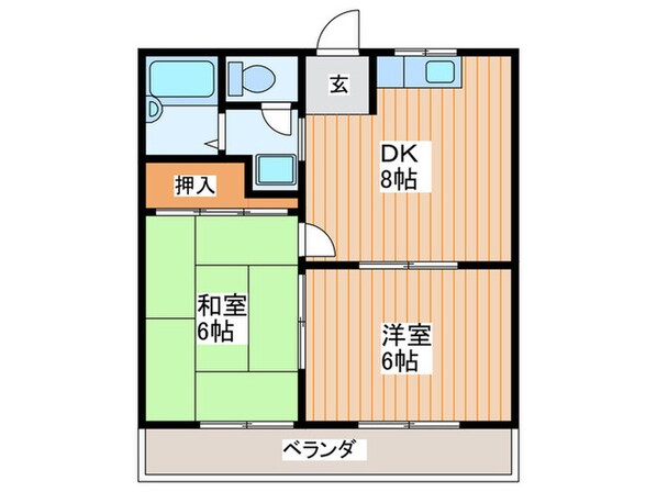 クレセントハイツの物件間取画像